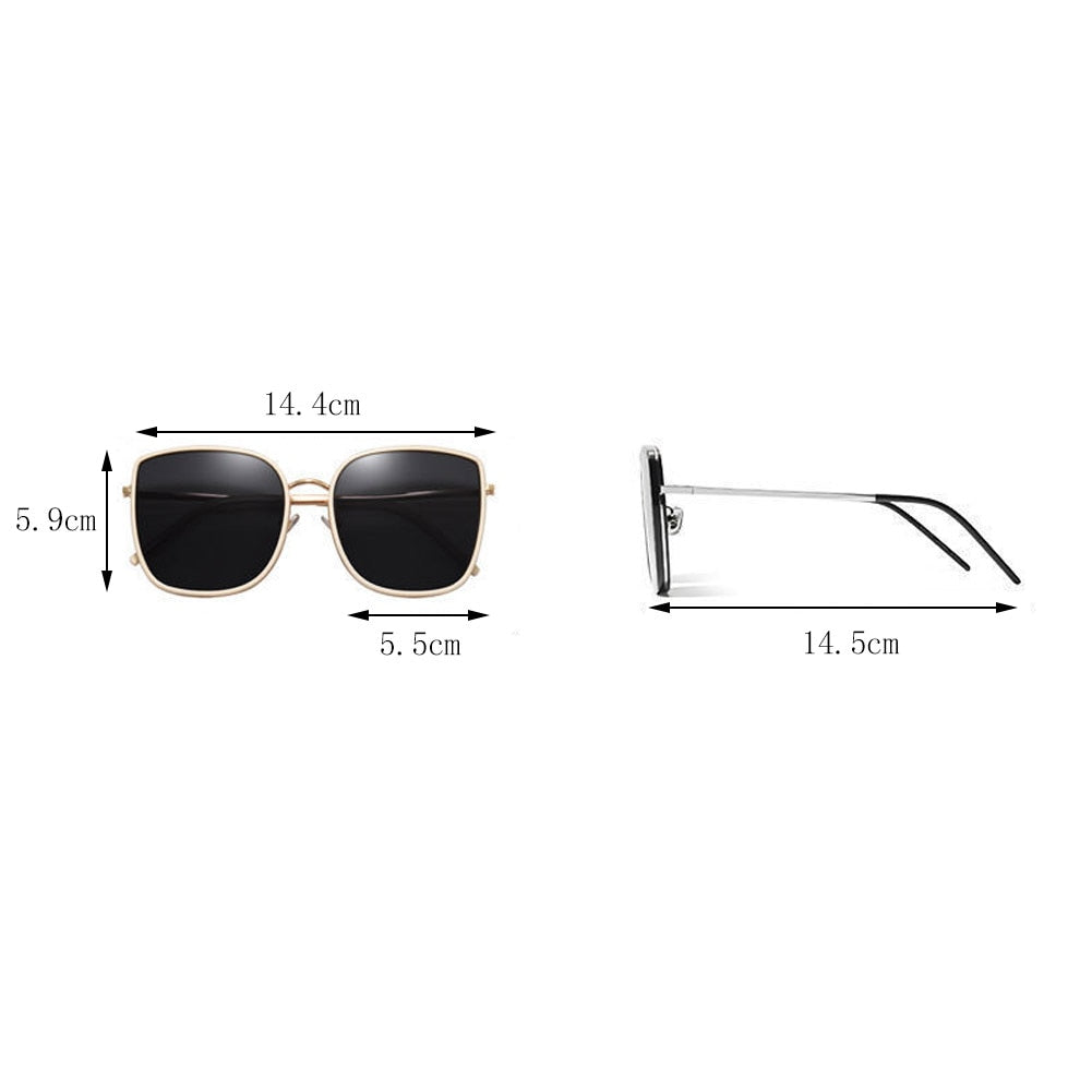 New Trend Square Sunglasses Women Vintage Oversized Sun Glasses Men Brand Designer Fashion Outdoor UV400 Sunglasses