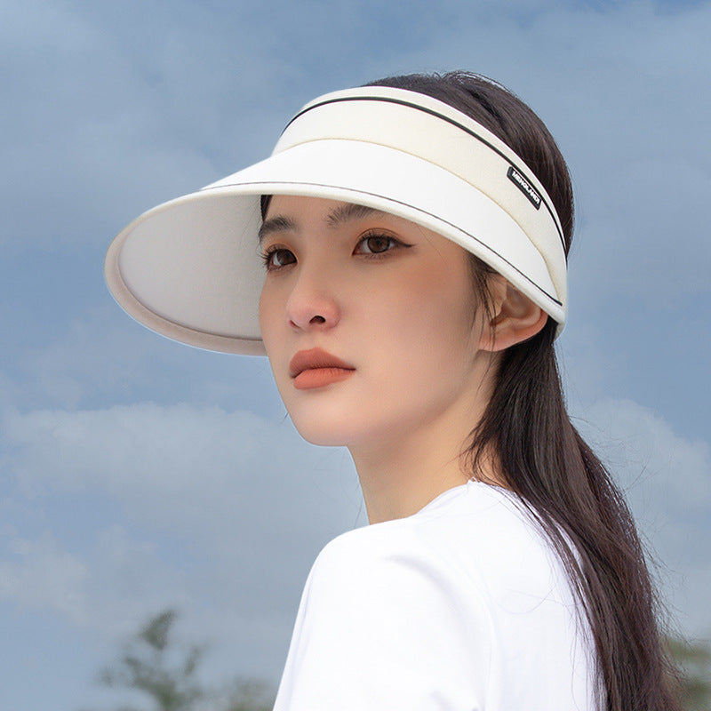 UV Sunscreen Men And Women Fashion Empty Top Hat Spring And Summer New Outdoor Uv Protection Sunshade Hat