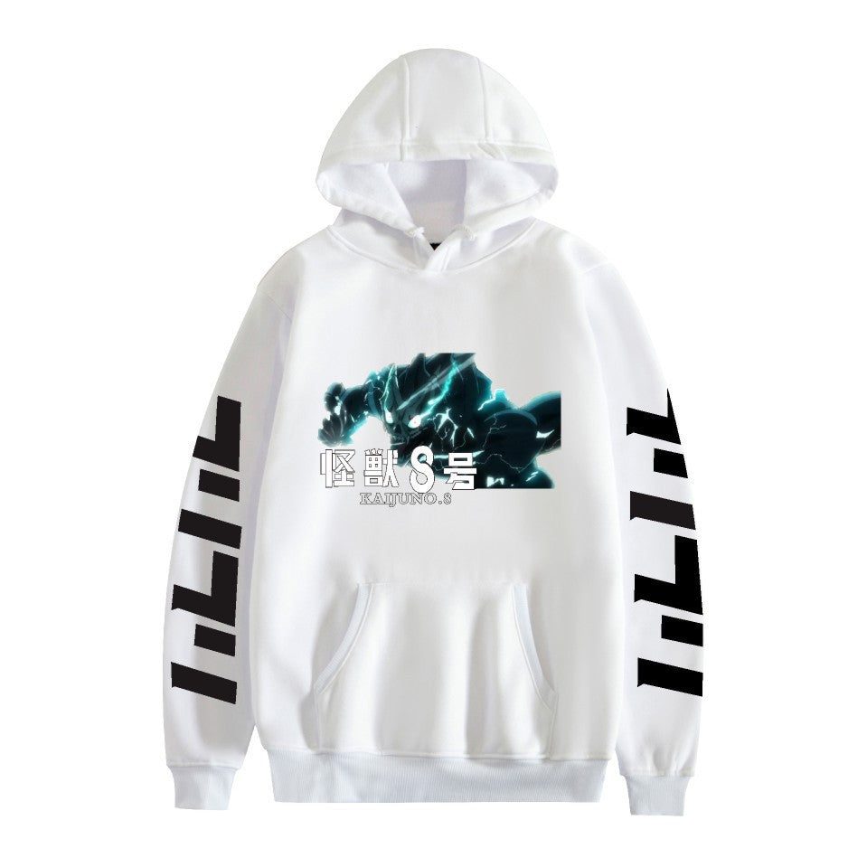 Kaiju No. 8 Anime Cartoon Print Fashion Loose Hoodie Men