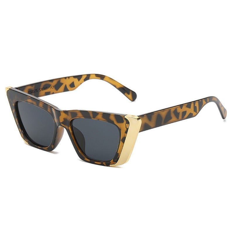 Fashionable Fashion Brand Cat Eye Sunglasses For Women Sunscreen Ins Small Frame UV Resistant Sunglasses For Men In Summer