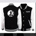 Cartoon Anime Text Fashion Casual Baseball Jacket for Men and Women
