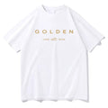 JungKook Golden T Shirt New Fashion Men Harajuku Graphic Let
