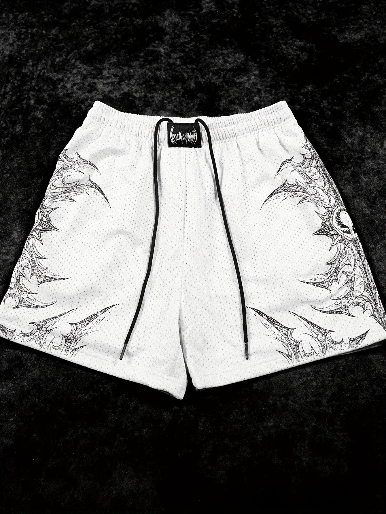 Summer Sport Shorts for Men, Fitness Fashion Printed Muscular Workout Shorts, Quick-Dry Breathable Lightweight Beach Shorts
