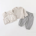 Infant Pure Cotton Class A Clothing Spring Boy Fashionable Separated Set Children's Inner Wear Baby Long Pants Jacket